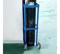 Oxygen Cylinder Rack Heavy Duty Cart with Wheels, Thickened Tank Holder, Chrome ion Chain(L35cm(13 3/4"))
