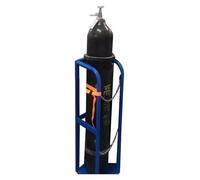 Oxygen Cylinder Rack Hospital Laboratory Gas Cylinder Fixed Shelf/Cylinder Bracket, with Protective Chain & Fixing Screws(35x30x100cm)