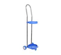 Oxygen Cylinder Rack Lightweight Single Cart, Tank with Silent Wheels, Portable Steel(H95cm(37 3/8"))