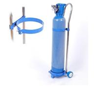 Oxygen Cylinder Rack Rolling Oxygen Tank Cart Height 31"/37"/43", Home Single Gas Oxygen Bottle Holder with 2 Wheel(H-95cm(37 3/8"))