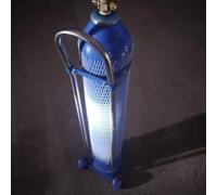 Oxygen Cylinder Rack Small Portable Cylinder Transport Cart, Medical Oxygen Storage Rack for Hospital/Home, Oxygen Tank Trolley with Wheels & Safety Ring(H-110cm(43 1/4"))