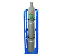 Oxygen Cylinder Rack Steel Heavy-Duty Oxygen Tank Carrier/Gas Cylinder Fixed Shelf, Factory Workshop Garage Cylinder Tank Rack Base(31x30x100cm)