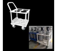 Oxygen Cylinder Rack Tank Cart Holder with Wheels, Mobile Gas Fixed, Rolling(4 Slots)