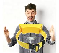 Oxygen Cylinder Rack Wall Mounted Oxygen Cylinder Bracket, Universal Oxygen Tank Holder, ABS Plastic Oxygen Bottle Organizer Shelf, Propane Gas Cylinder Stand(Yellow)