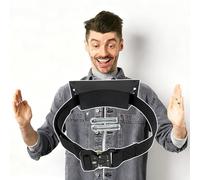 Oxygen Cylinder Rack Wall Mounted Oxygen Cylinder Bracket, Universal Oxygen Tank Holder, ABS Plastic Oxygen Bottle Organizer Shelf, Propane Gas Cylinder Stand(Black)