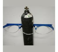 Oxygen Cylinder Rack Wall-Mounted Oxygen Cylinder Storage Rack Oxygen Cylinder Bracket with Safety Chain(L95cm(37 3/8"))