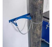 Oxygen Cylinder Rack Wall-Mounted Oxygen Cylinder Storage Rack Oxygen Cylinder Bracket with Safety Chain(L65cm(25 5/8"))