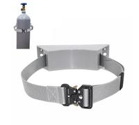 Oxygen cylinder rack,Wall Mounted Oxygen Tank Holder - Durable Plastic Cylinder Bracket for Propane & Nitrogen Tanks, Includes 1m-5m Adjustable Straps, Medical O2 Bottle Organizer for Vario