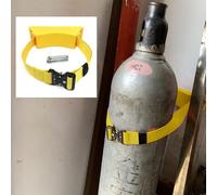 Oxygen cylinder rack,Wall-Mounted Plastic Oxygen Tank Holder - 4pcs Oxygen Cylinder Rack with Safety Buckles - Propane, Nitrogen, Argon Bottle Carrier Storage Solution (Blue)