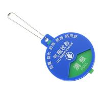 Oxygen Cylinder Status Card 8x8cm Acrylic Blue for Hospital Use