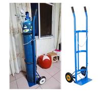 Oxygen Cylinder Trolley， 40L 50L Propane Tank Cart Holder, Oxygen Tanks Cylinder Carrier/Handcart with Safety Chain