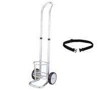 Oxygen Cylinder Trolley, Cylinder Tank Holder Aluminum Dolly Cart for Oxygen, Lightweight Gas for Hospitals(Diameter: 158mm)