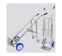 Oxygen Cylinder Trolley， Cylinder Tank Holder Lightweight Portable Rolling Oxygen Cart, Stainless Steel Gas Trolley for Clinics