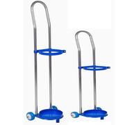 Oxygen Cylinder Trolley with Single-Cylinder Bracket, Blue, Suitable for Factories, Laboratories, Hospitals and Schools.