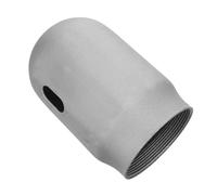 Oxygen Cylinder Valve Protection Cap Steel Silver Closed Transport Guard | Dust Protection, Impact Shielding, Smooth Surface, Anticorrosion Coating, for Gas Cylinders and Welding Equipment
