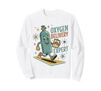 Oxygen Delivery Expert Vintage Mascot Respiratory Therapist Sweatshirt