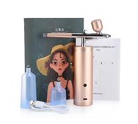 Oxygen Injector Mini Air Compressor Kit Spray Gun Airbrush for Nail Art Tattoo Craft Cake Paint Nano Fog Mist Sprayer Effortless Precision Consistent Spray(A1)
