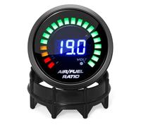 Oxygen Lambda O2 Sensor For Gasoline Car 12V 52mm Air Fuel Ratio Gauge Digital AFR Display Narrowband O2 Oxygen 0258006028 Smoked(Gauge without Sensor a)