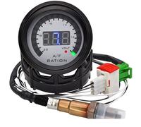 Oxygen Lambda O2 Sensor For Gasoline Car 12V 52mm Air Fuel Ratio Gauge Digital AFR Display Narrowband O2 Oxygen 0258006028 Smoked(Gauge and sensor b)
