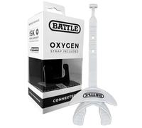 Oxygen Lip Protector Mouthguard with Connected Strap White