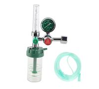 Oxygen Pressure Regulator, 0-100mpa Air Flow Regulator, Professional Oxygen Gas Pressure Reducer Gauge Meter, Aluminum Alloy Flow Meter Pressure Reducer Flow Gauge Gas Regulator, for Air Tools