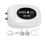 Oxygen Pump for Aquarium | Portable Rechargeable Silent Oxygen Aerator with 2 Outputs | Pond Aerator for Pond Fountain Hydroponics Live Indoor