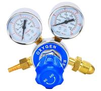 Oxygen Regulator Sturdy Aluminium Alloy Threaded Welding Gas Gauges Oxygen Regulator Reducing Valve
