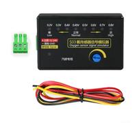 Oxygen Sensor Signal Simulator S03 for Automotive Use Simulates Standard Four-Wire Oxygen Sensor Signals Adjustable 0.2-0.8V Output External 12-24V Supply with LED Voltage Indicator
