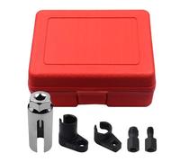 Oxygen Sensor Socket Set - 5 Pieces Chrome Manganese Steel Removal Tool Kit | 22mm Offset Oxygen Sensor Wrench, Vacuum Socket, For Repair Aut