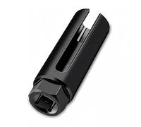 Oxygen Sensor Socket with Side Wire Cutout, 1/2" Drive by 7/8" 6-Point O2 Sensor Fit All Vehicles O2 Removal and Installation, Offset Oxygen Sensor Socket, Car Accessories (9mm)