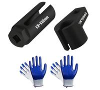 Oxygen Sensor Socket with Side Wire Cutout, Oxygen Sensor Removal Tool 3/8" Drive x 7/8" (22mm) 6-Point, 1/2" Drive x 7/8" (22mm) o2 Sensor Socket for Most Car to Prevent Wire Damage