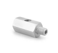 Oxygen Sensor Tee Adapter Stainless Steel Side Holes 1/8" NPT Female To M12 M10 M14 1/8NPT 1/4NPT Oil Pressure Sensor Connector Feed Line Gauge(1-4NPT)(1-8BSPT)