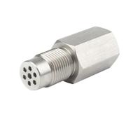 Oxygen Sensor Universal Stainless Steel SS304 Check Engine Light CEL Mini Catalyst O2 Sensor Spacer Adapter M18X1.5 Lambda Sensor(A)