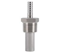 Oxygen Stone Stainless Steel High Temperature Resistant Durable Carbonation Aeration Homebrew 1/2 Barb Inline (0.5Micron)