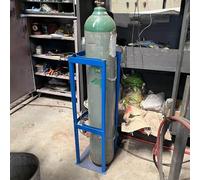 Oxygen Storage Rack，Large Steel Gas Cylinder Bracket, 80cm Tall Floor Standing Gas Cylinder Stand, Saving Space Safety Gas Cylinder Holder/Oxygen Tank Carrier, Anti-Tipping Rack(80x30x40cm/3