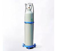 Oxygen Storage Rack，Oxygen Tank Holder Rolling 2 Two Wheel Cylinder Cart Carrier, Light for Crash(S)