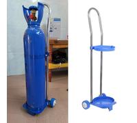 Oxygen Storage Rack，(Oxygen Tank Holder Single Cylinder Steel Cart, Diameter 6.7" Dolly(H95cm(37 3/8"))