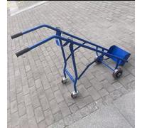 Oxygen Storage Rack，Propane Tank Dolly Cart, Freestanding Gas Cylinder Trolley, Folding Large Rolling Holder Stand