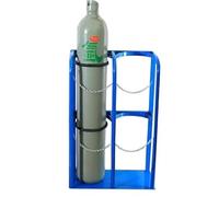 Oxygen Tank Carrier, Heavy-Duty Steel Cylinder Holder Rack Stand for Workshop and Garage, Fixed Shelf for Gas Cylinder