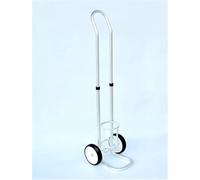 Oxygen Tank Cart Aluminum Cylinder Carrier, Rolling Stand with Adjustable Handle for Portable Oxygen Tanks