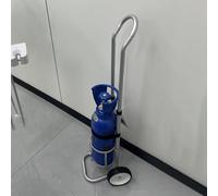 Oxygen Tank Cart On Wheels For Traveling RVs Clinics Hospitals, Portable Oxygen Tank Cart Rolling Cylinder Carrier For Gas Nitrogen Acetylene Bottles