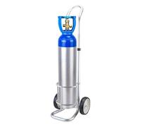 Oxygen Tank Cart On Wheels, Portable Rolling Cylinder Carrier for Gas/Nitrogen/Acetylene Bottles Storage Rack for RVs Clinics and Hospitals Hold ≤ 20L Capacity(15.8cm/6.2in)