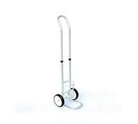 Oxygen Tank Cart on Wheels - Portable Rolling Cylinder Carrier for Medical O2, Nitrogen & Acetylene Bottles, Adjustable Gas Cylinder Storage Rack for Home, Clinic & RV, Holds up to 20L Tanks