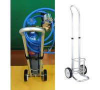 Oxygen Tank Cart with 2 Wheels, Portable Cylinder Trolley for Home Use, Rolling Stand with Secure Bracket