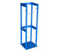 Oxygen Tank Cylinder Cart Holder Steel Oxygen Tank Holder for 40L Gas Cylinder, Floor/Wall Mount Oxygen Tank Rack with 2 Hinges, Oxygen Cylinder Holder Stand for Hospital,32x31x100cm/12.6x12.2x39.4in