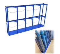 Oxygen Tank Holder High Capacity Oxygen Tank Storage Rack, Freestanding Gas Cylinder Bracket, Versatile Economy Oxygen Tank Stand, Fits Various Canister Sizes(24cm(9 1/2") x L-140cm(5
