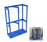 Oxygen Tank Holder High Capacity Oxygen Tank Storage Rack, Freestanding Gas Cylinder Bracket, Versatile Economy Oxygen Tank Stand, Fits Various Canister Sizes(27cm(10 5/8") x L-59cm(2