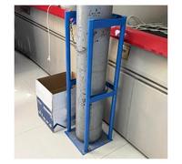 Oxygen Tank Holder with Adjustable Safety Chain for Secure Floor Mount Storage