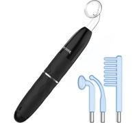 OxyGlow 2 Cordless High Frequency Facial Machine, ProFacialWand Clinical Skin Therapy Wand - Xenon Gas