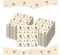 OXYLIPO 100 Pcs Espresso Martini Paper Napkins A Tini Bit Older Brown Disposable Napkins for Martini Birthday Party Decor,Bachelorette Celebrations, Bar Events,Bridal Shower,Coffee Lovers Gatherings